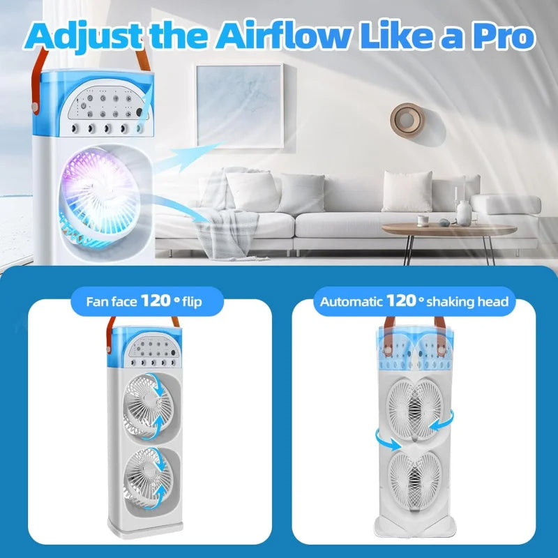 Mini Portable Airconditioner with Humidifier & LED Light - product detail 2
