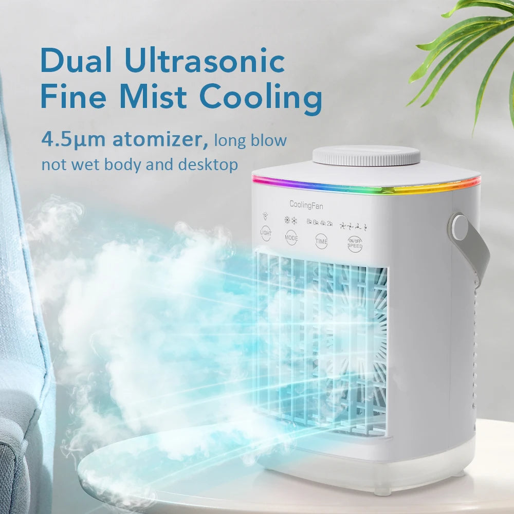 Mini Portable Aircon & Humidifier with LED - product detail 3