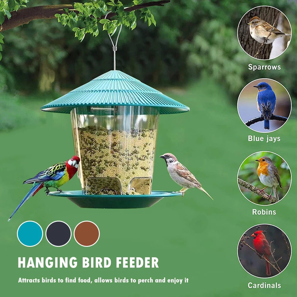 Hanging Bird Feeder with Automatic Seed Dispenser - product detail 2