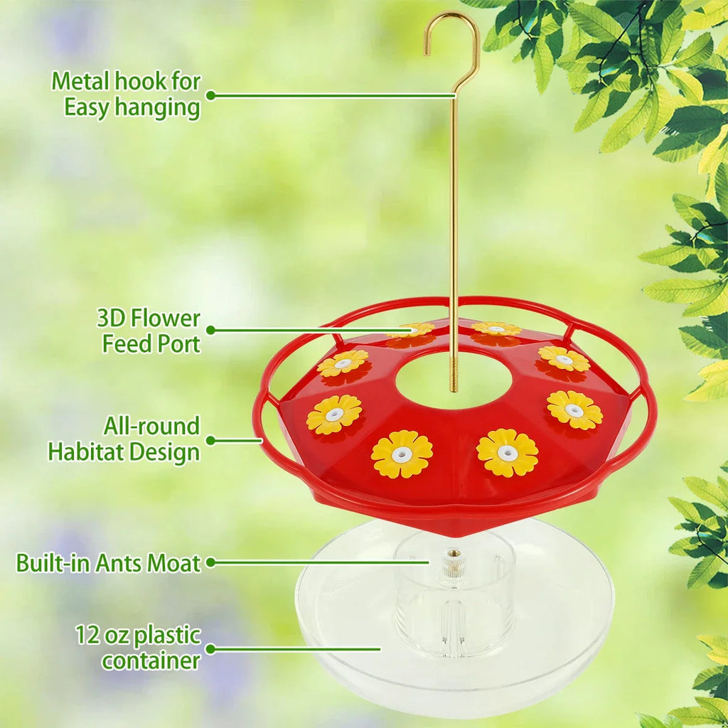 Flower-Shaped Hummingbird Feeder - product detail 4