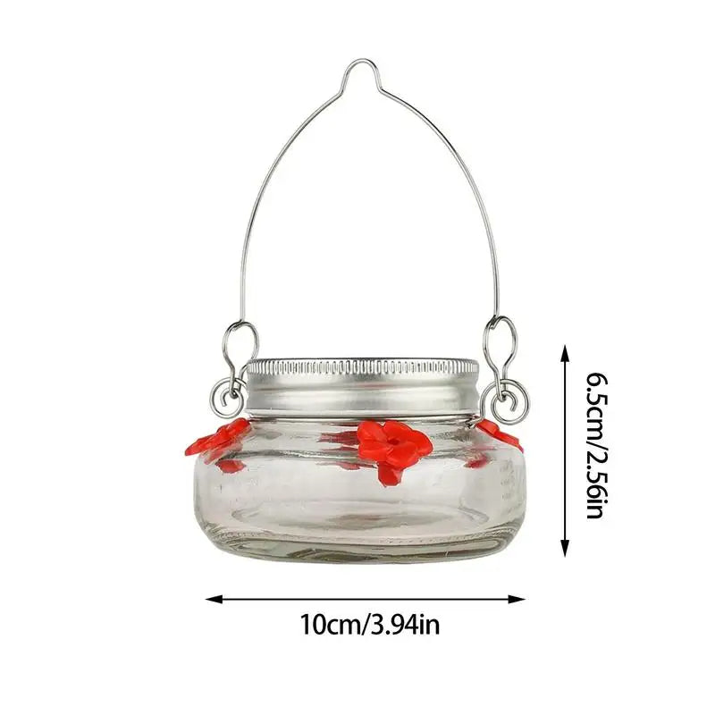Clear Flower Port Hummingbird Feeder - product detail 3