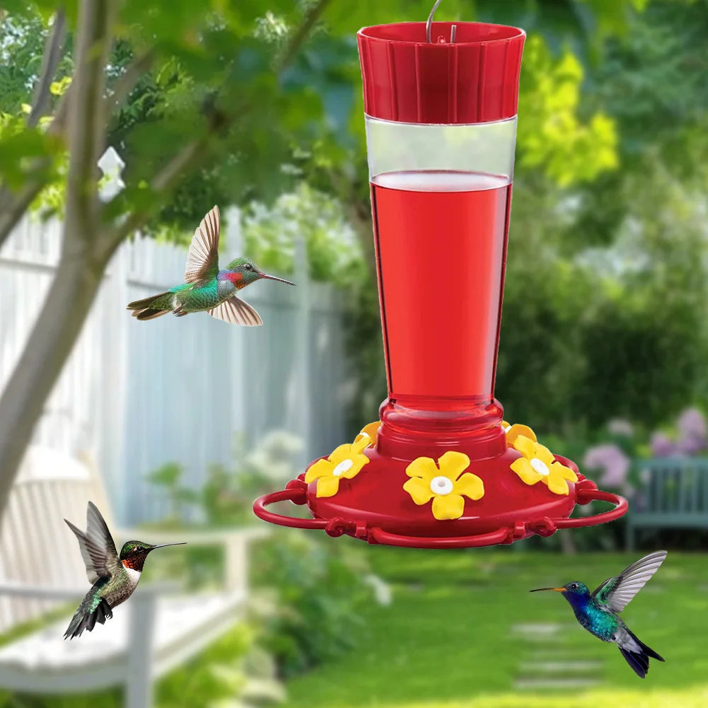 NOMOVA Large Capacity Plastic Hummingbird Feeder with Hook