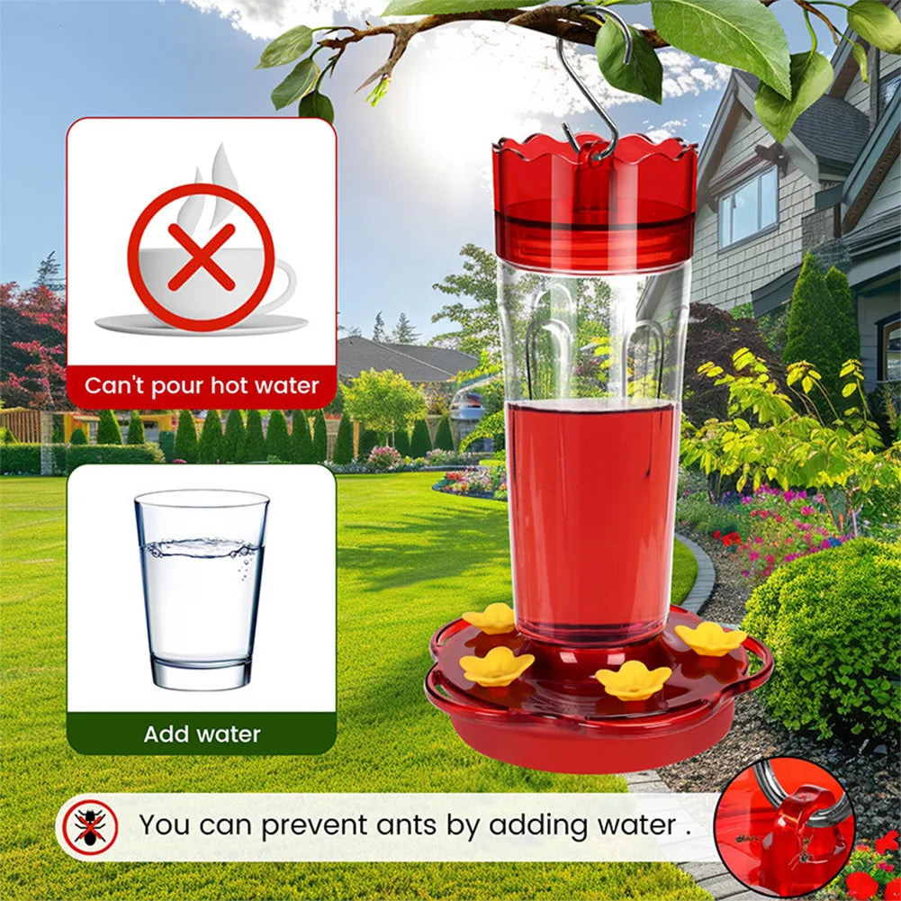 Large Capacity Plastic Hummingbird Feeder with Hook - product detail 2