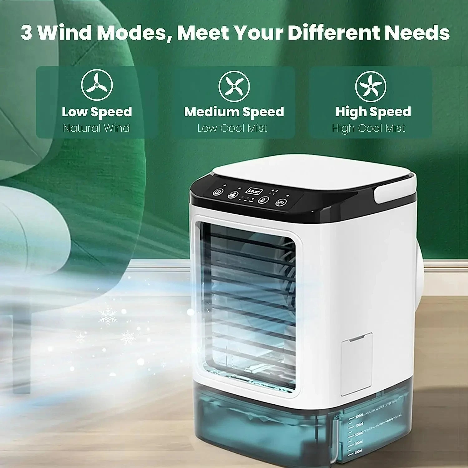 3-Speed Portable Aircon with Ultrasonic Cooling - product detail 3