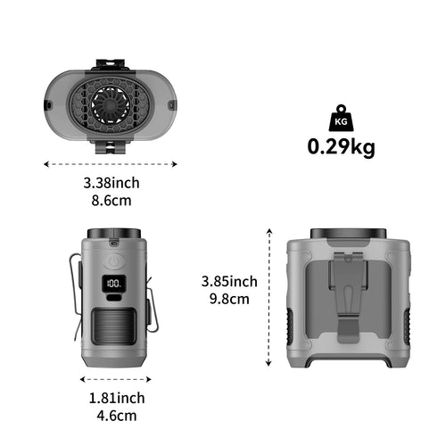 10000mAh Outdoor Portable Waist Fan - product image 2