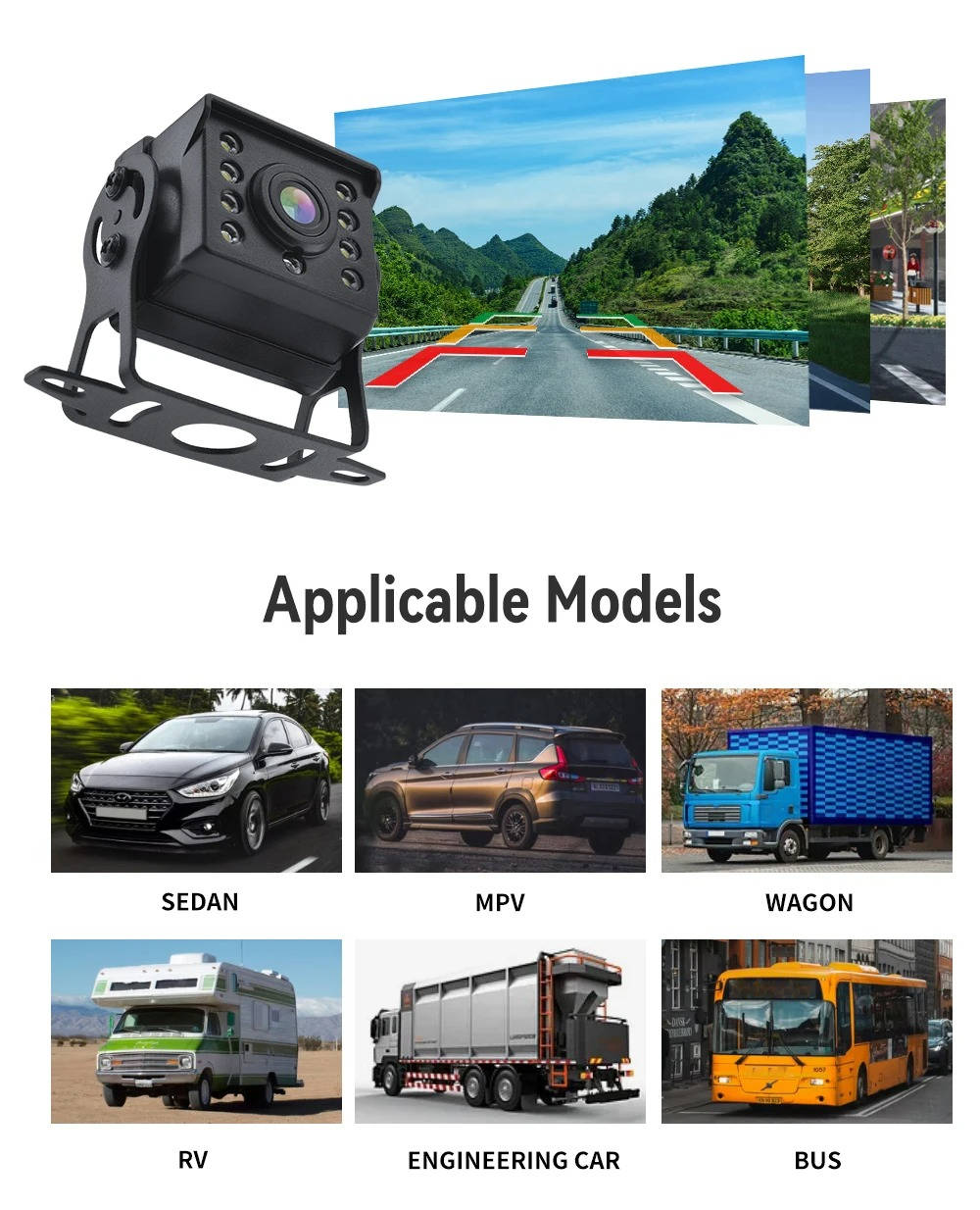 Wireless Reverse Camera For Car Truck Caravan - product detail 2