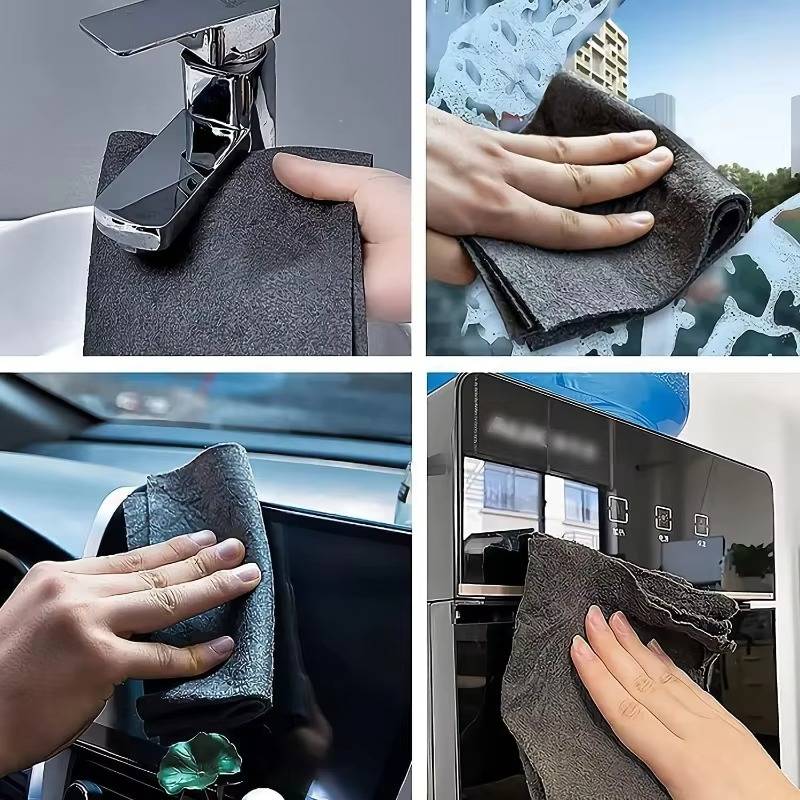 10pcs Versatile Microfiber Cloths for Windows Car Kitchen - product detail 2