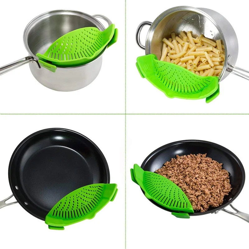 Universal Silicone Pot Pasta Strainer - product detail 2