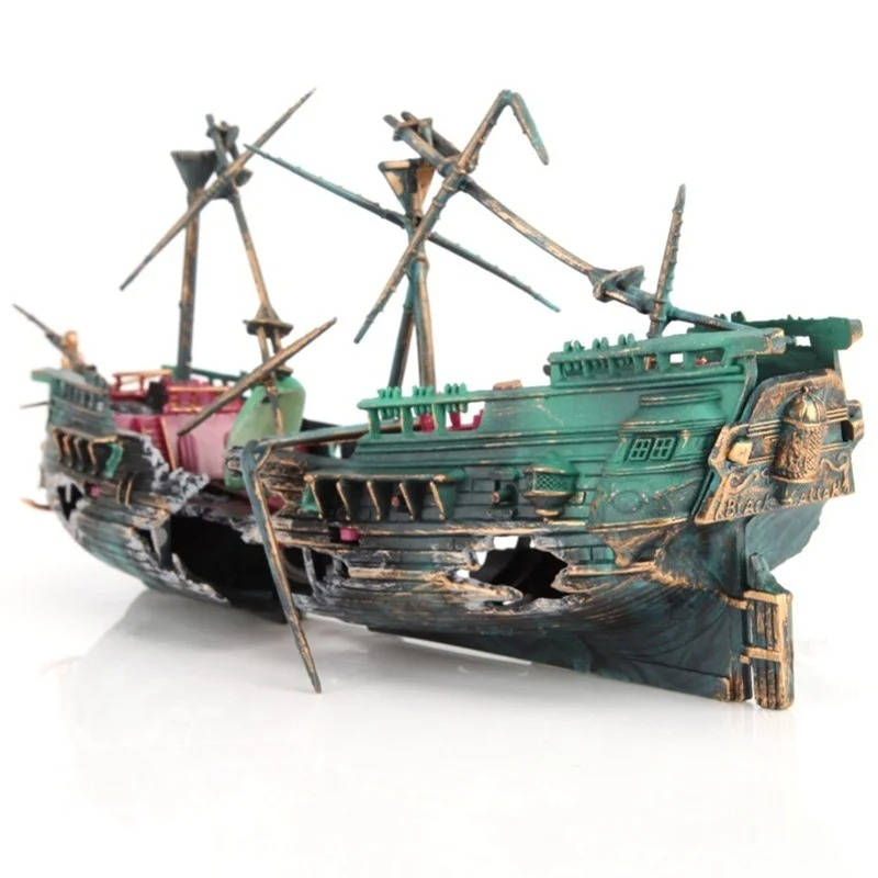 Large Aquarium Decorations - Boat - product detail 4