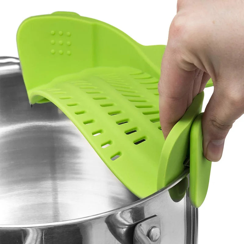 Universal Silicone Pot Pasta Strainer - product detail 3
