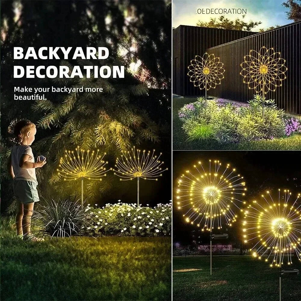 Firework Lights Outdoor Garden Decorations - product detail 3