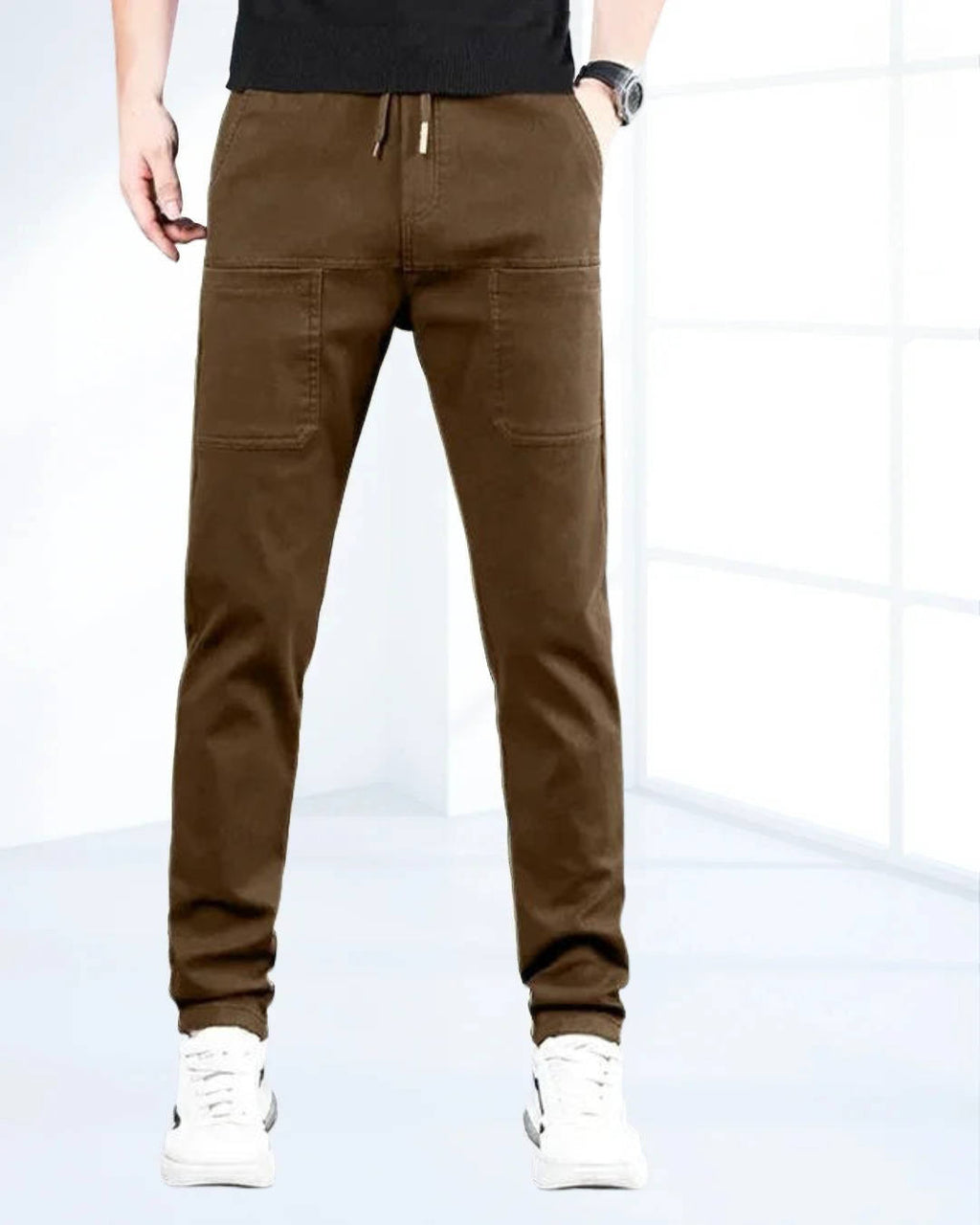 Men's High Stretch Cargo Pants with Pockets - product detail 7