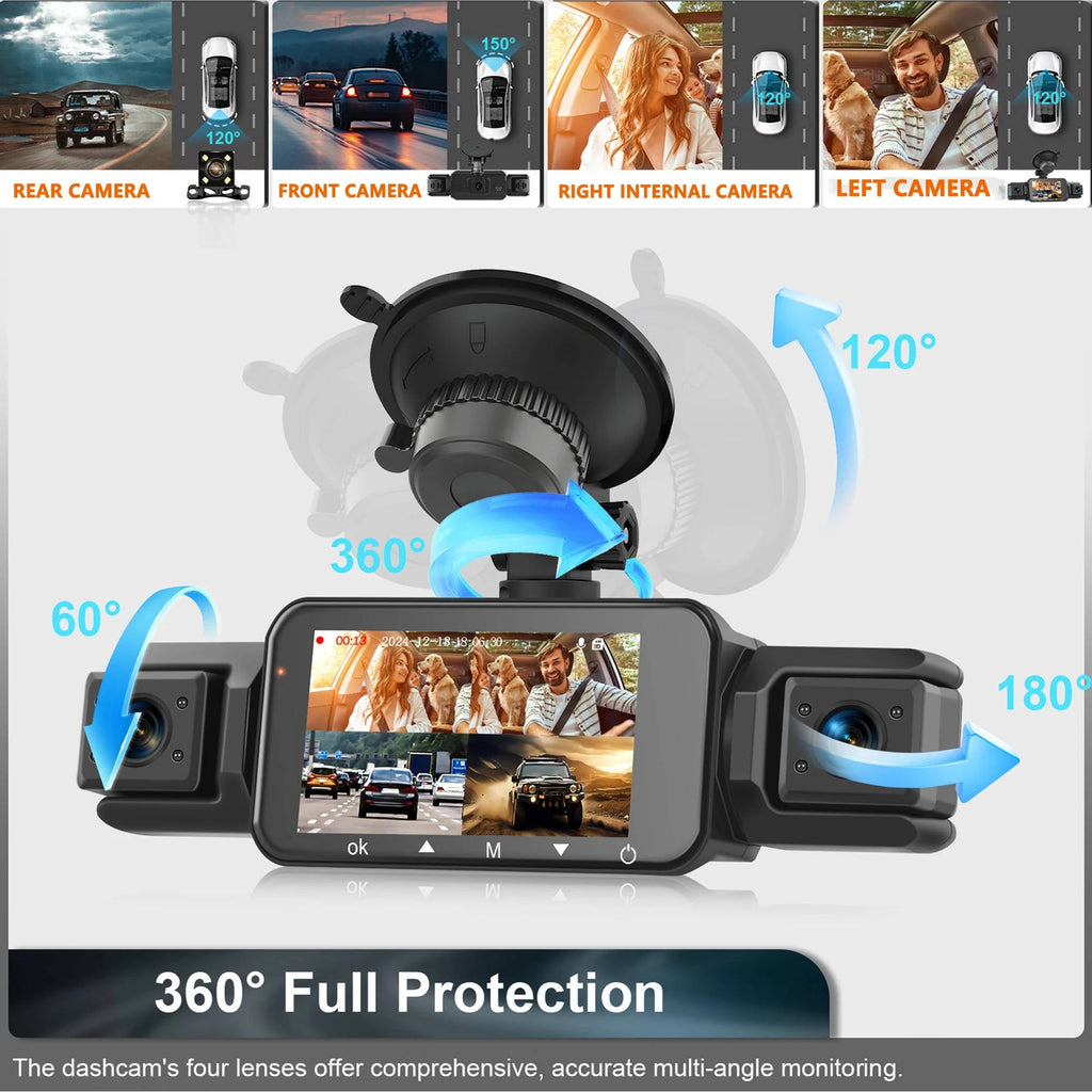 Wireless Car Dash Cam Front And Rear With Night Vision - product detail 5