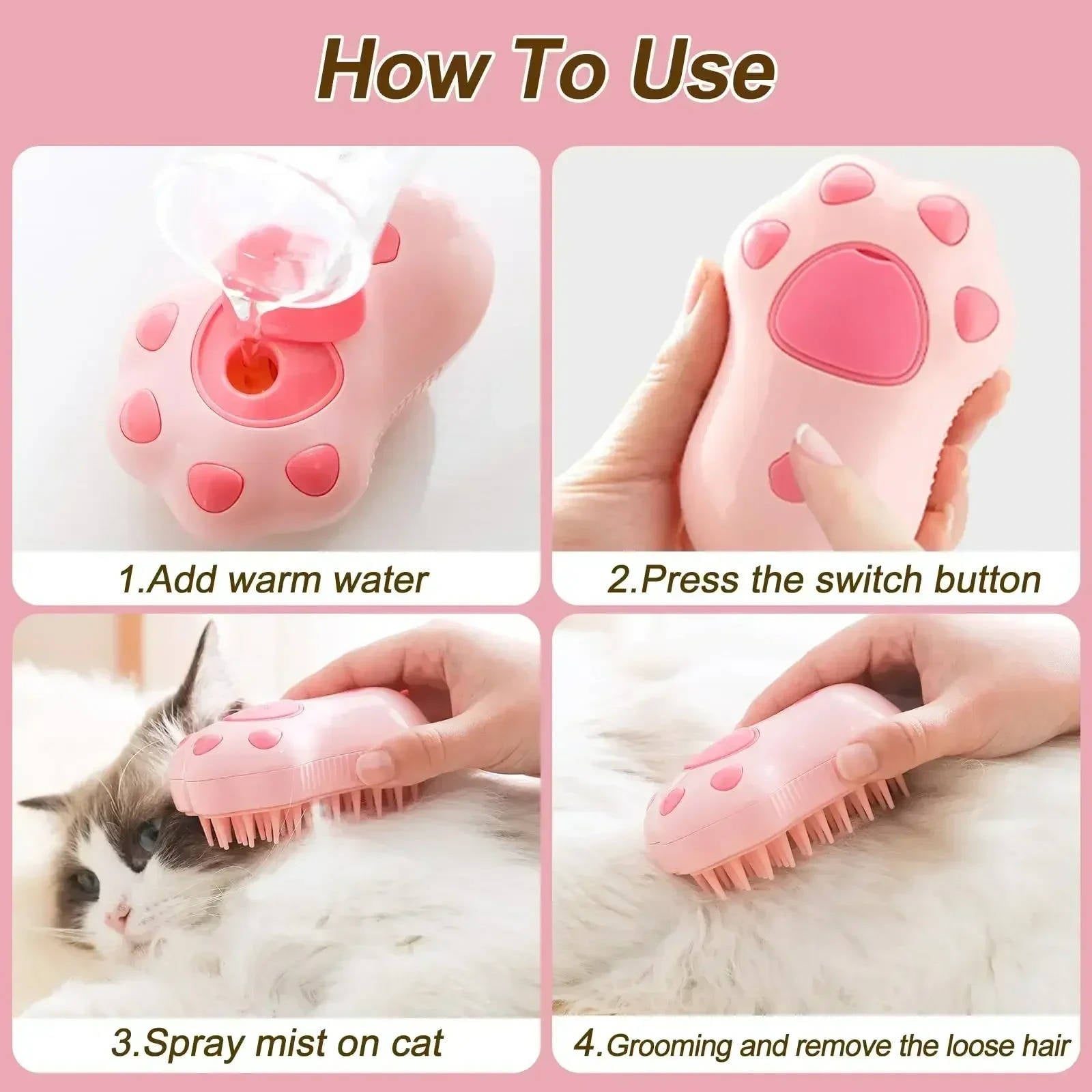 Dog Brush With Steam - product detail 9