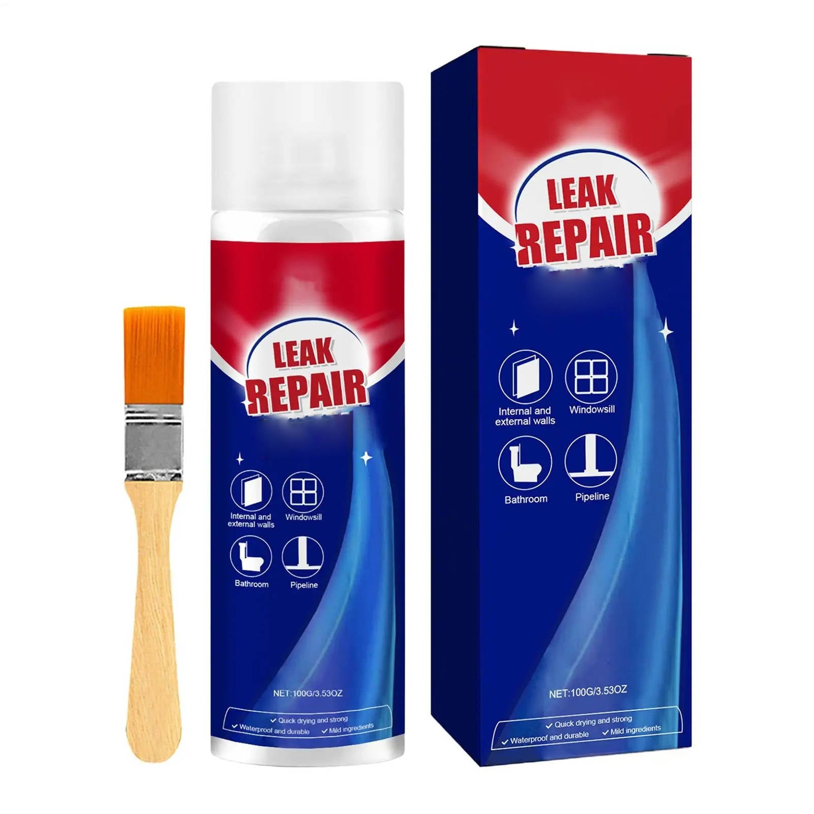 NOMOVA 2 Set Leak Repair Waterproof Sealant Spray All Purpose