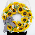 NOMOVA Sunflower and Daisy Wreath