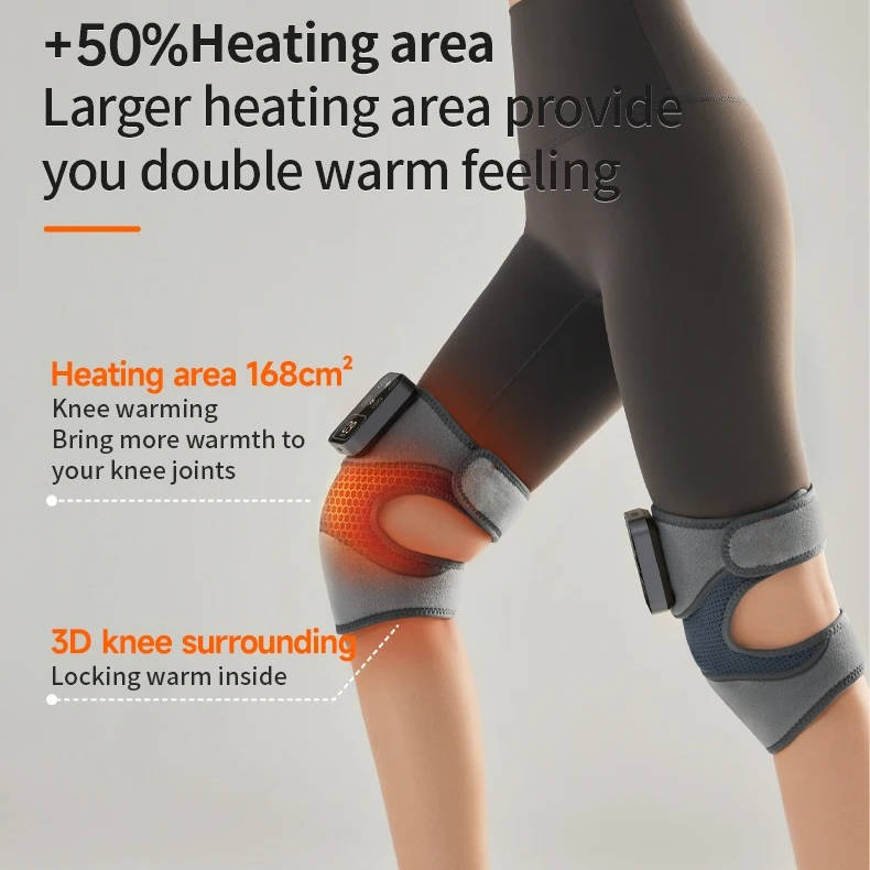 Cordless Knee Massager With Heat Vibration For Pain Relief - product detail 5