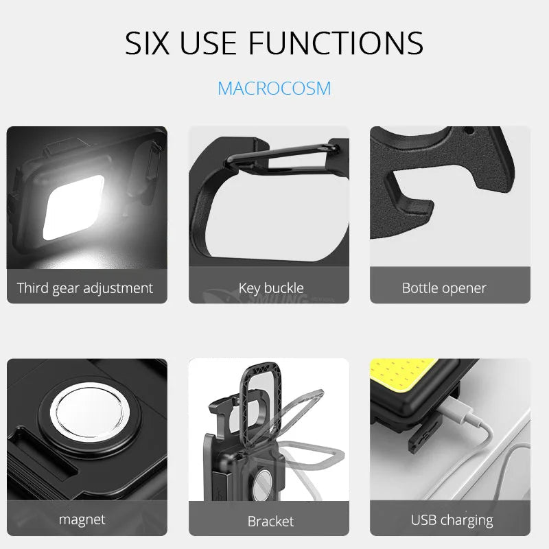 Mini LED Flashlight Keychain (1800LM) - product image 2