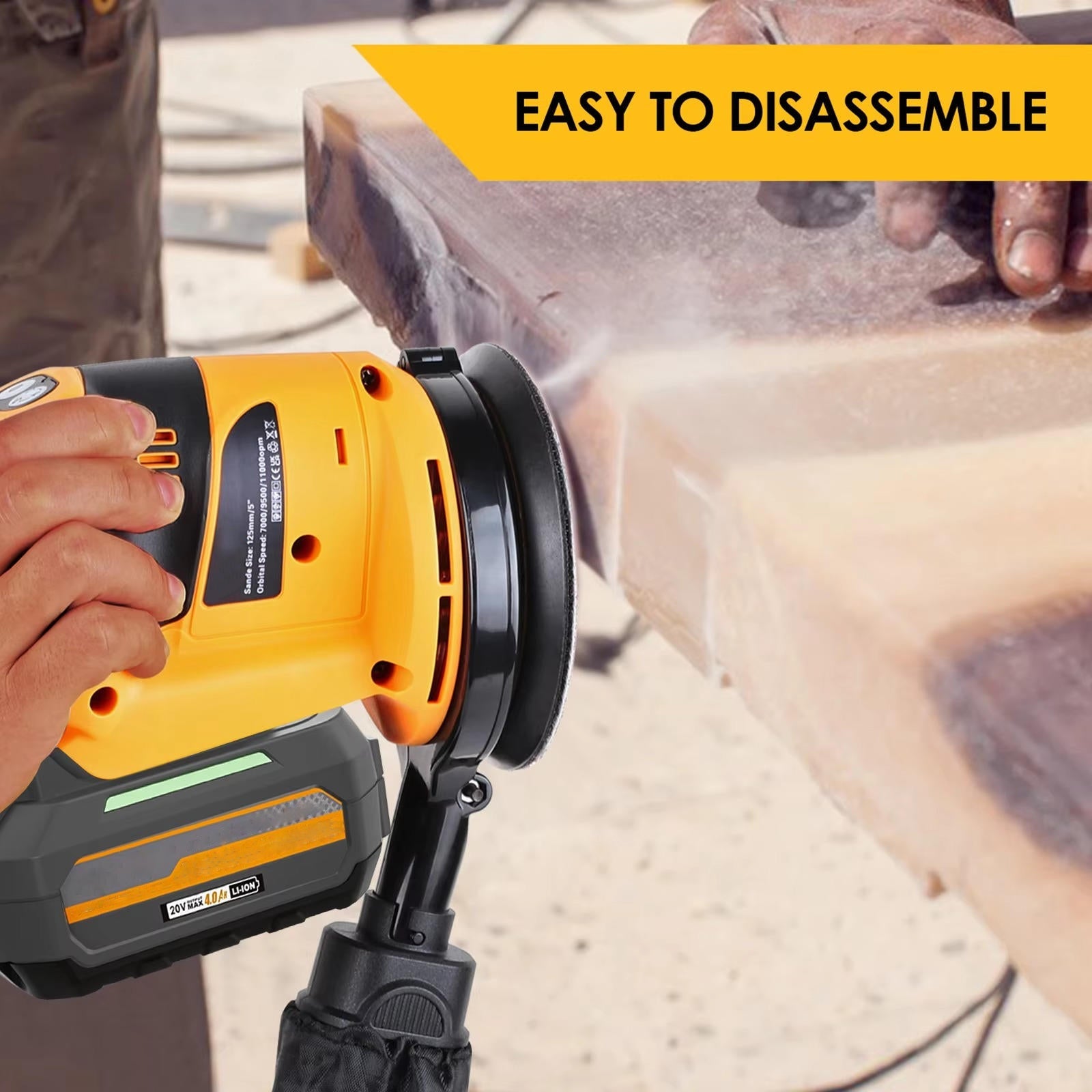 Brushless Orbital Electric Sander - product detail 2