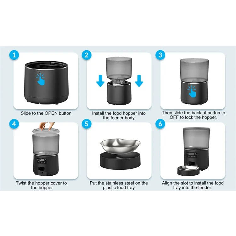 Automatic Smart Pet Feeder For Cats Dogs - product detail 7