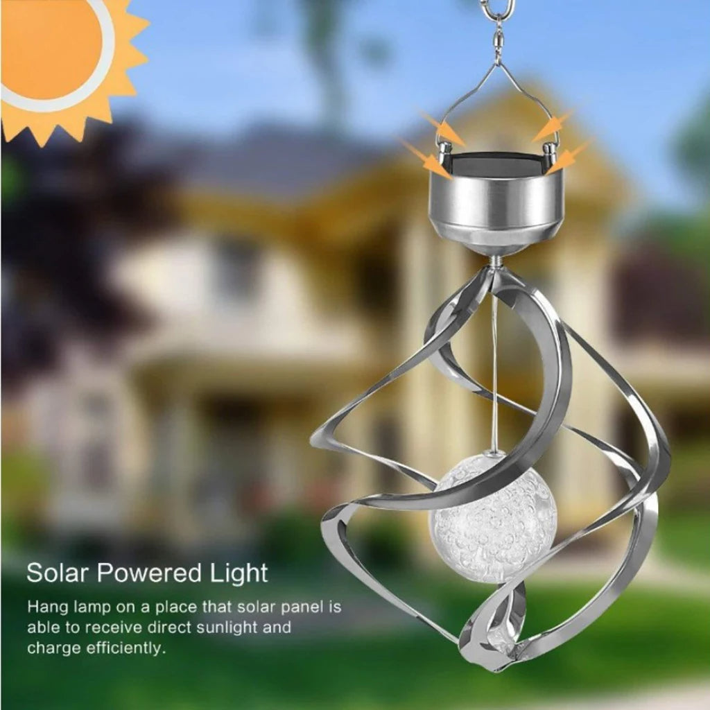 Solar Wind Chime Spinner LED Lamp - product image 2