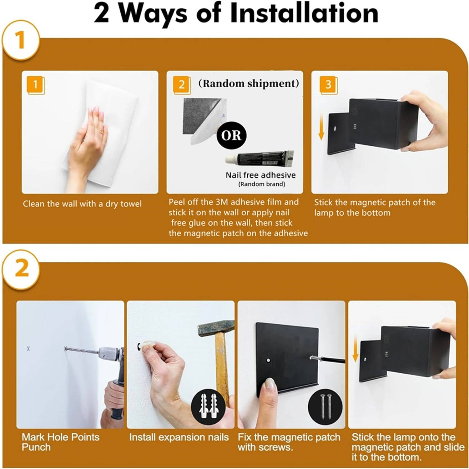 Indoor Wall Light with Motion Sensor & Remote Control - product detail 4