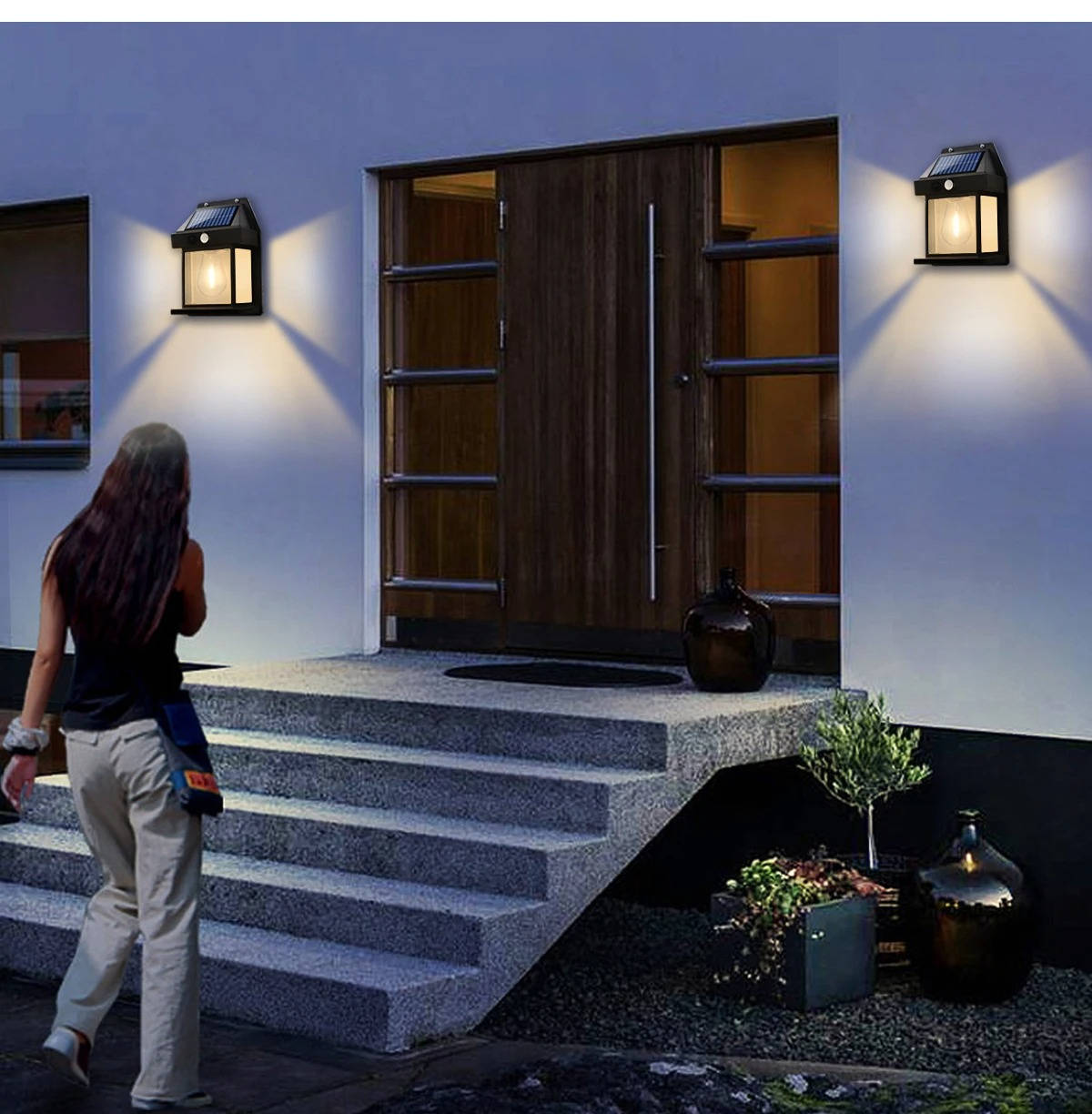 2 Set Solar Wall Lamp Outdoor - product detail 8