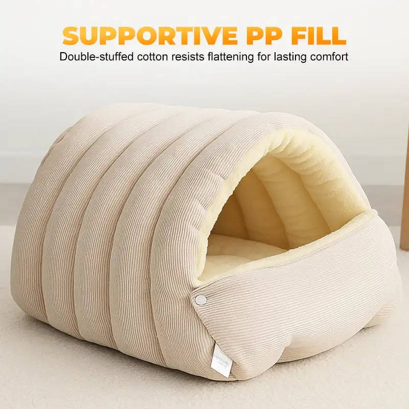 Removable and Washable Winter Closed off Cat Bed - product detail 3