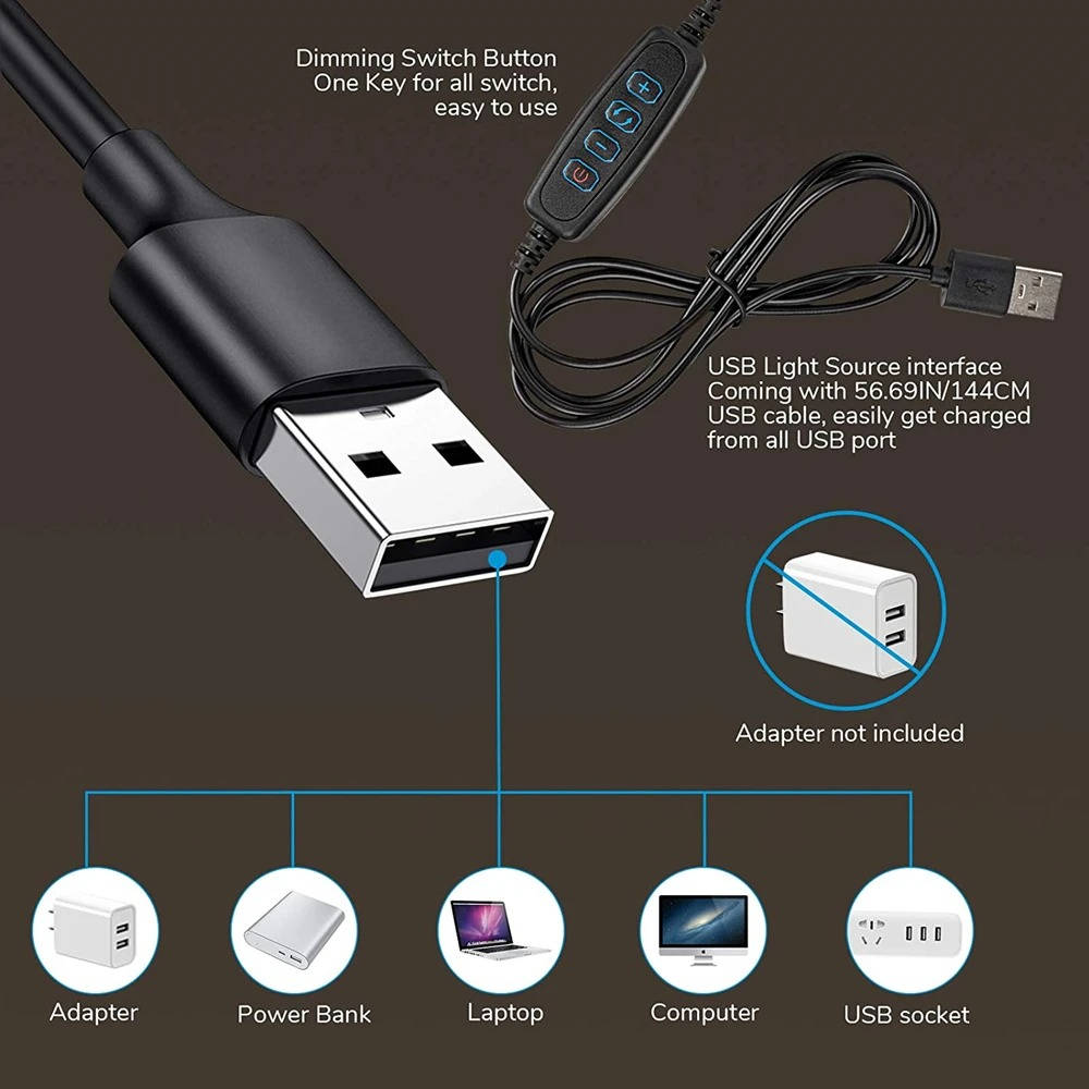 Clamp on Desk Lamp 360° Flexible Eye Friendly - product detail 5