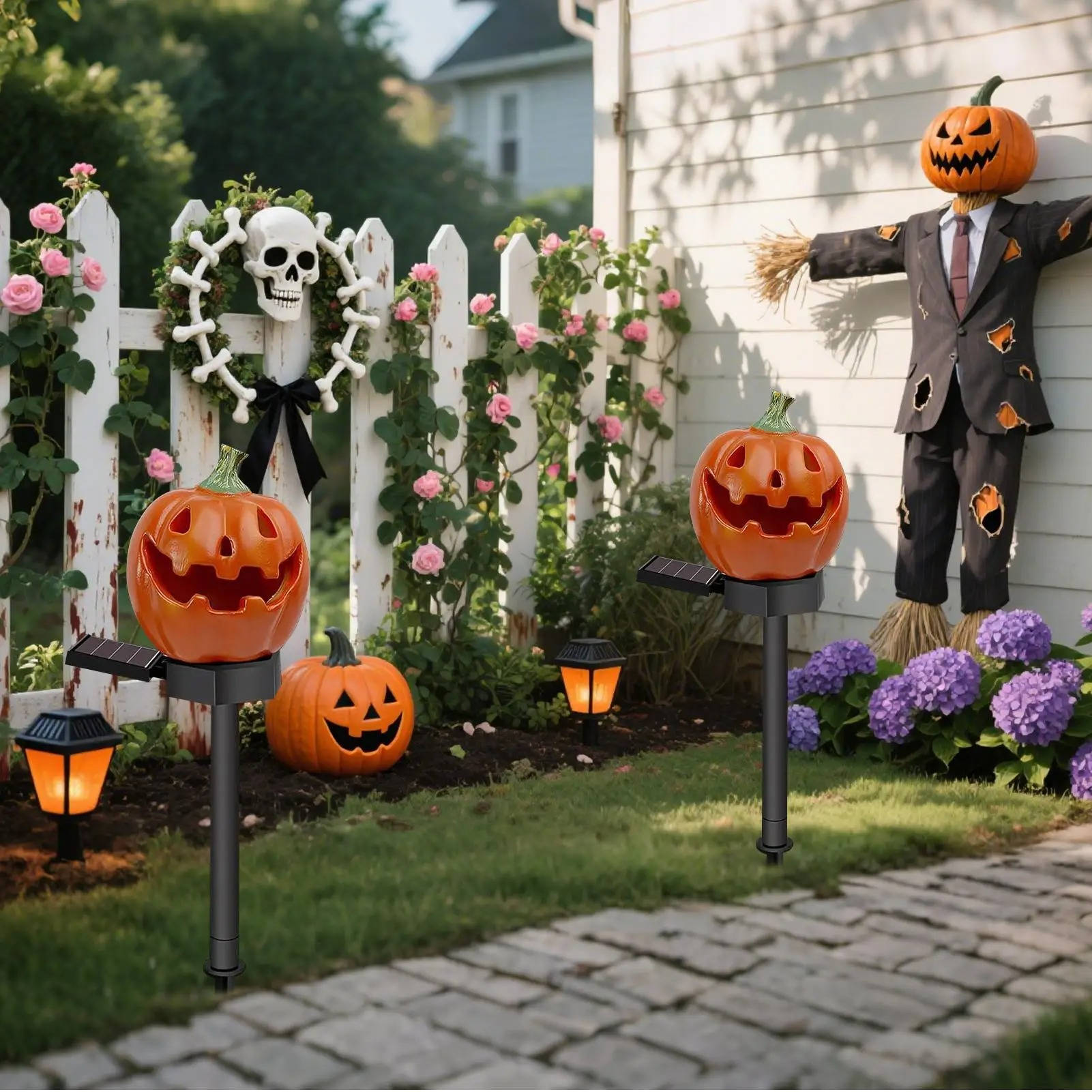 Light Up Pumpkin Decor Halloween Pathway Lights - product detail 5