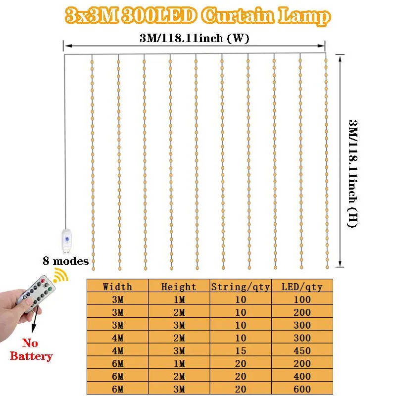 Curtain LED Lights - product detail 13