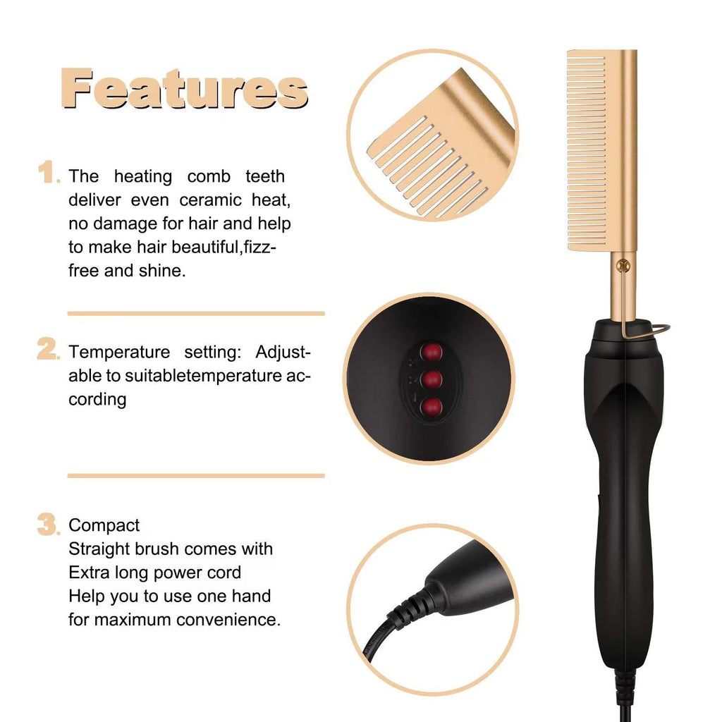 Hot Comb For Black Hair Thick And Coarse Hair - product detail 9