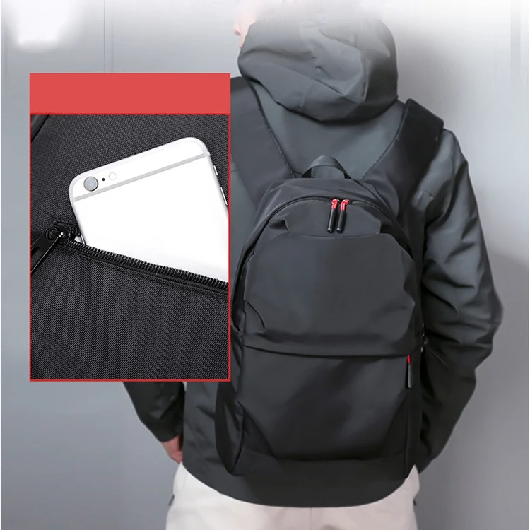 Minimalist Black Backpack - product detail 7