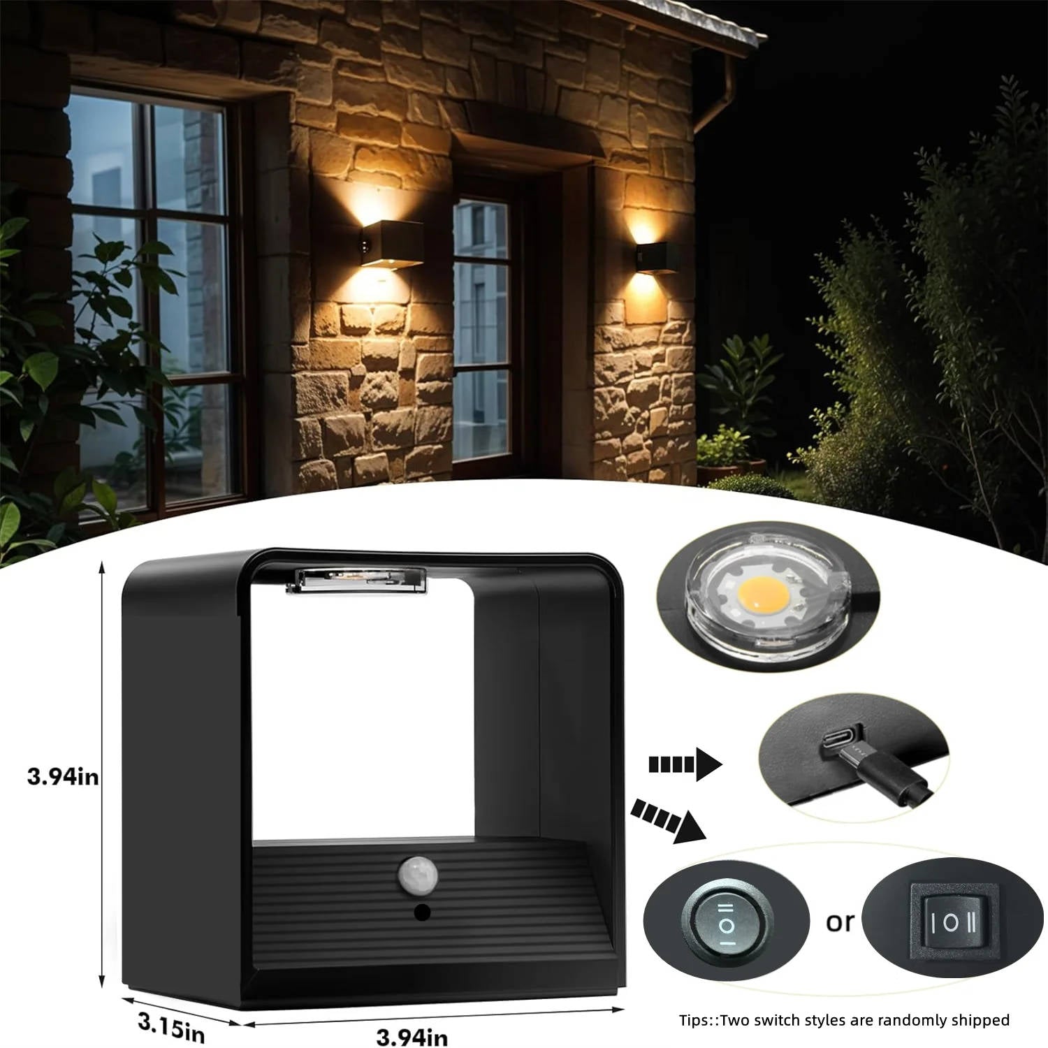 Indoor Wall Light with Motion Sensor & Remote Control - product detail 6