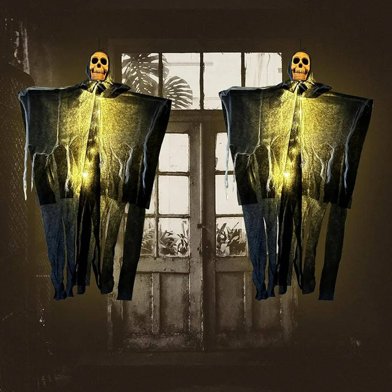 Glowing Skull Scary Outdoor Halloween Decorations- Set - product detail 6