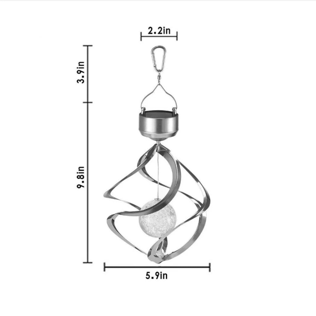 Solar Wind Chime Spinner LED Lamp - product image 3
