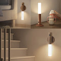 Wood Grain Motion Sensor Night Light with Magnetic Base - product image 1