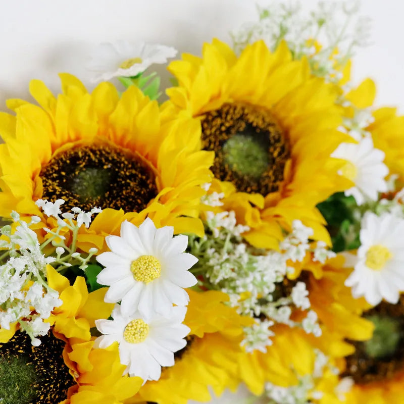 Sunflower and Daisy Wreath - product detail 2