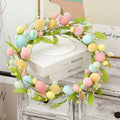 NOMOVA Spring Floral Colorful Easter Egg Wreath