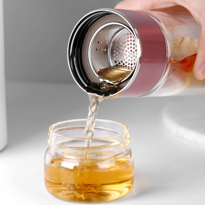 430ml Borosilicate Glass Double Layer Tea Infuser - product image 2