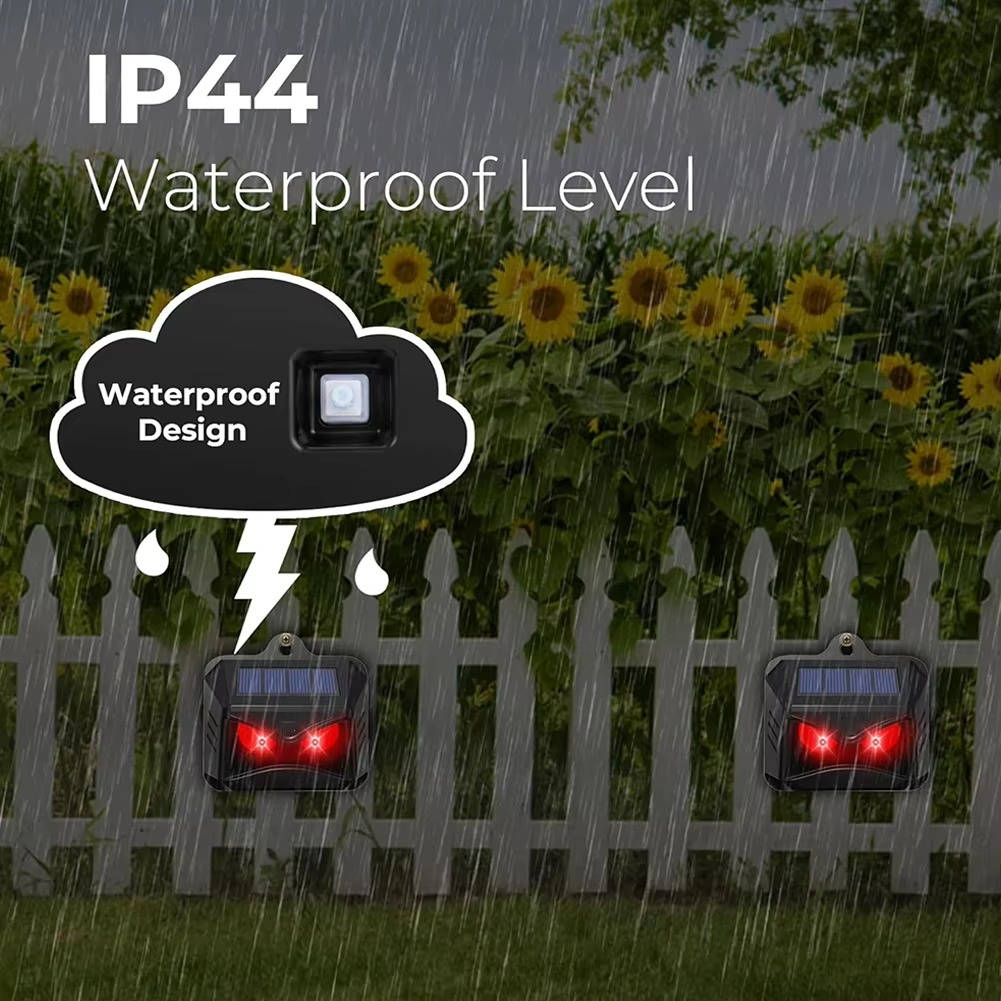 2pcs Solar Powered Ultrasonic Animal Repellent - product detail 7