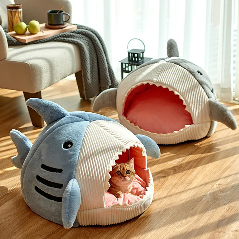 Shark-Shaped Dog and Cat Cave Bed (40x40x32cm) - product image 4