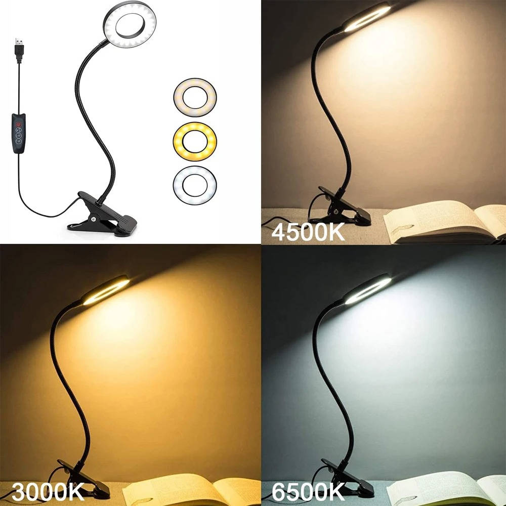 Clamp on Desk Lamp 360° Flexible Eye Friendly - product detail 3