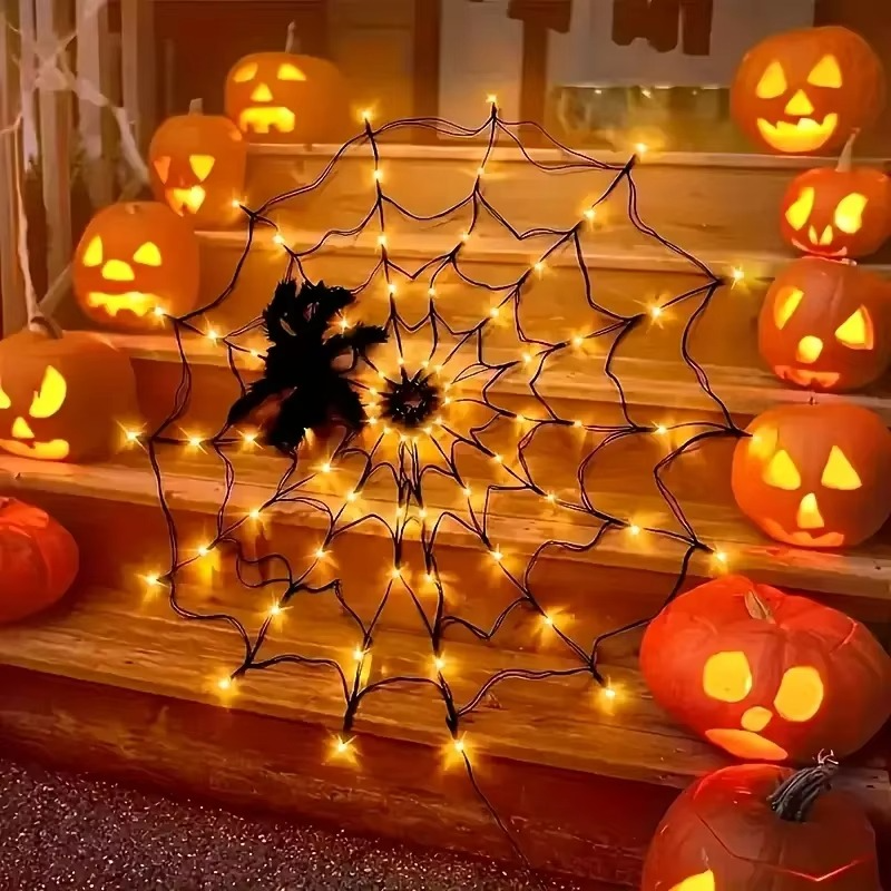 Halloween Spider Web Lights Outdoor - product detail 8