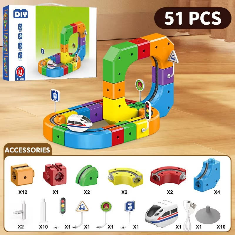 Magnetic Train Track Toy - product detail 5