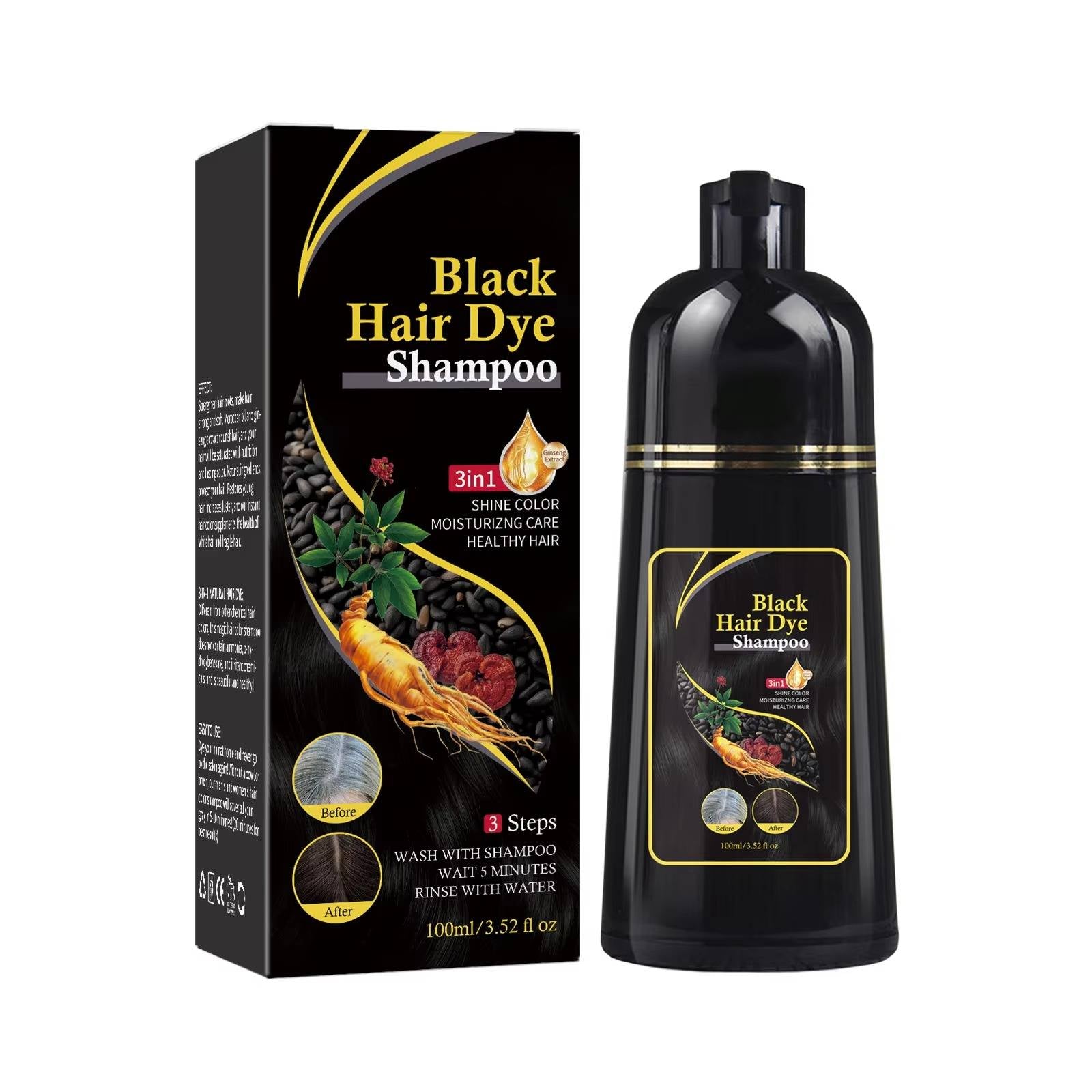 NOMOVA Black Hair Shampoo Dye