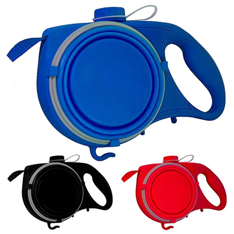 4-in-1 Multifunctional Dog Leash with Water Bottle & Bowl - product detail 2