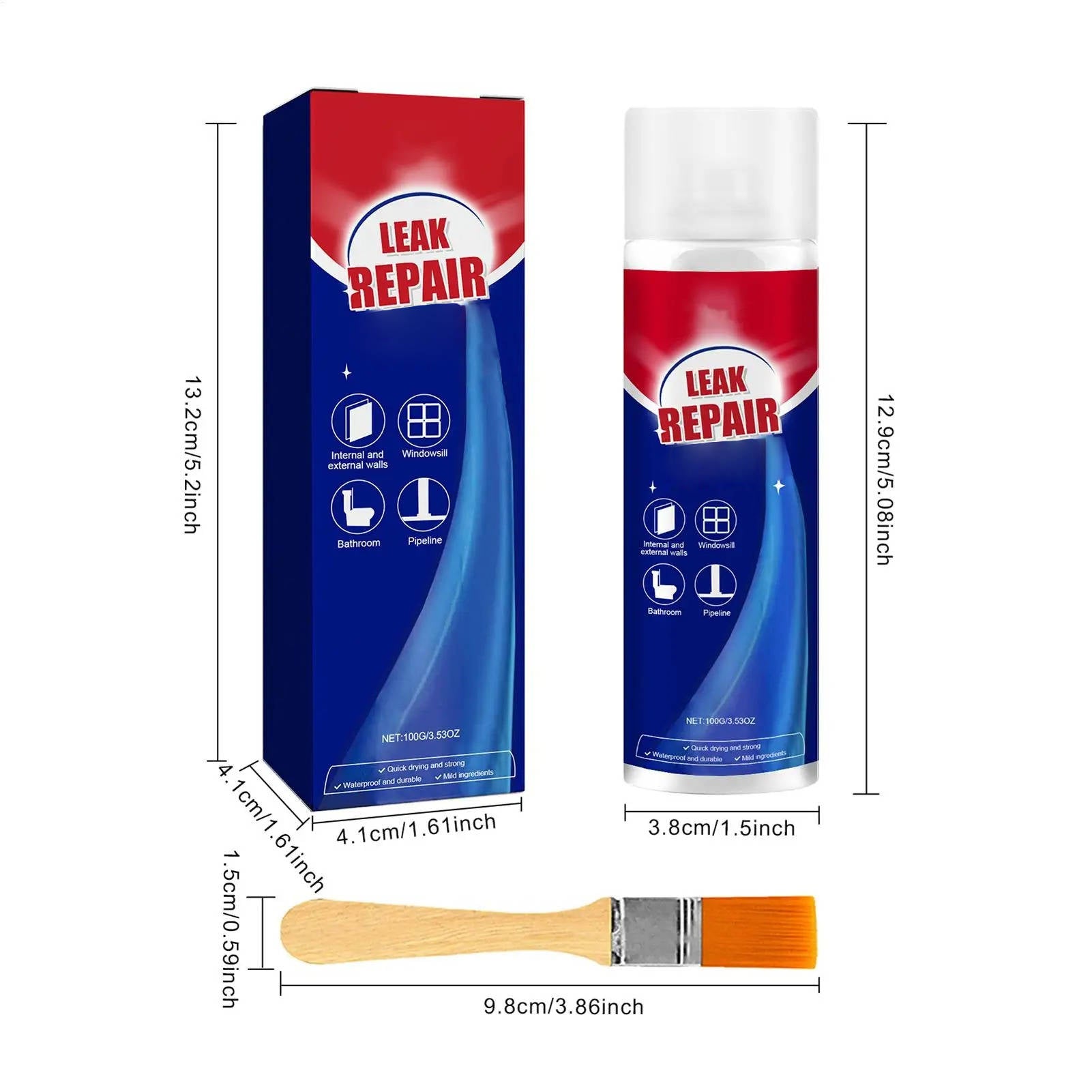 2 Set Leak Repair Waterproof Sealant Spray All Purpose - product detail 8