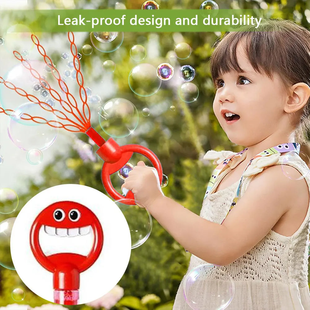 32 Hole Smiling Face Bubble Wand (Random Color) - product image 3