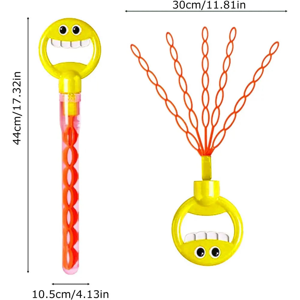 32 Hole Smiling Face Bubble Wand (Random Color) - product image 5